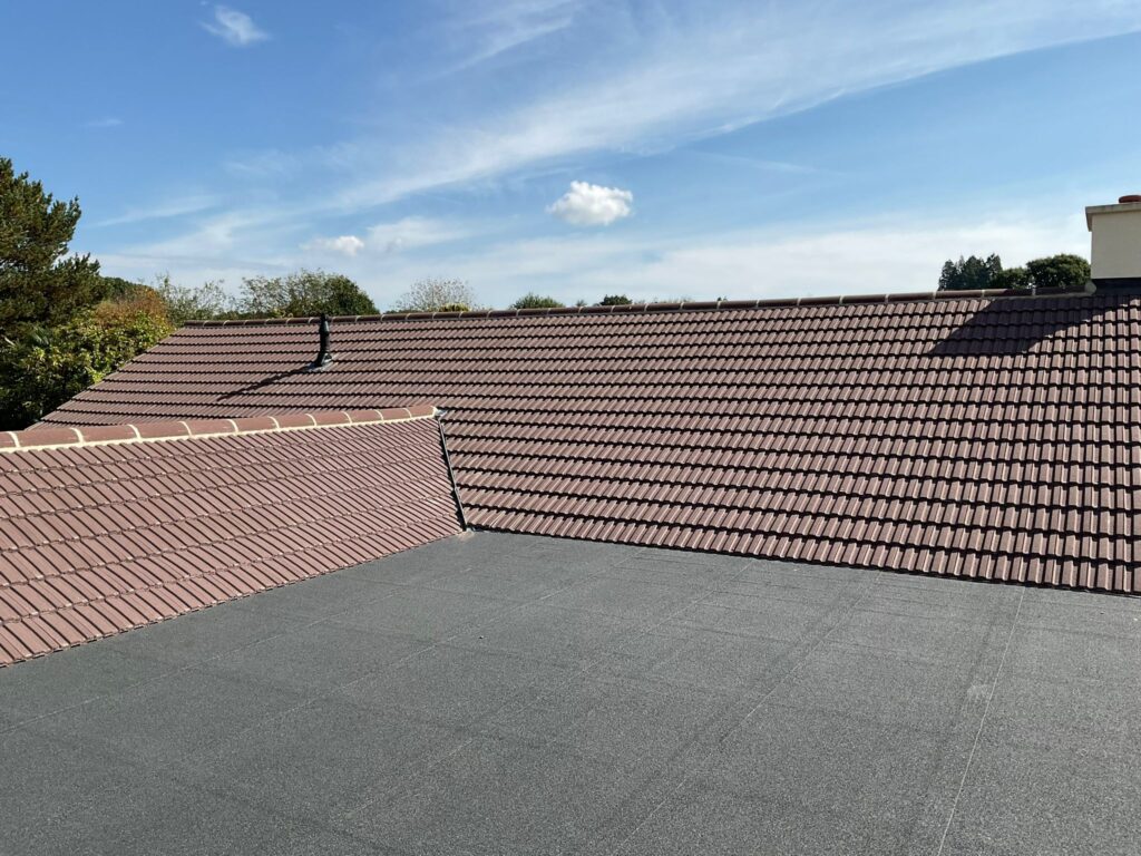 This is a photo of a roof which has just been repaired works carried out by TRP Roofing Willerby